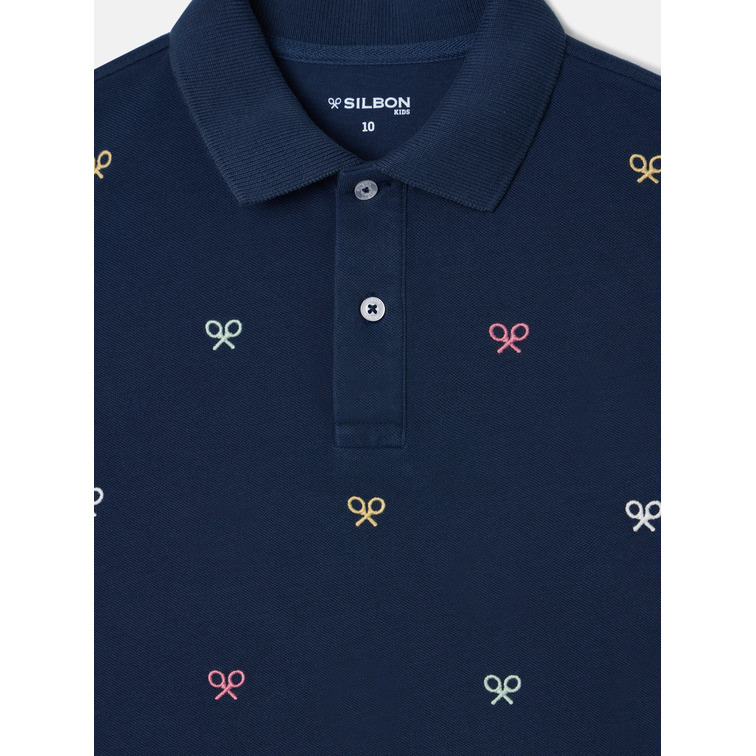 POLO NIÑO  SILBON POLO KIDS MULTIRAQUETA AZUL