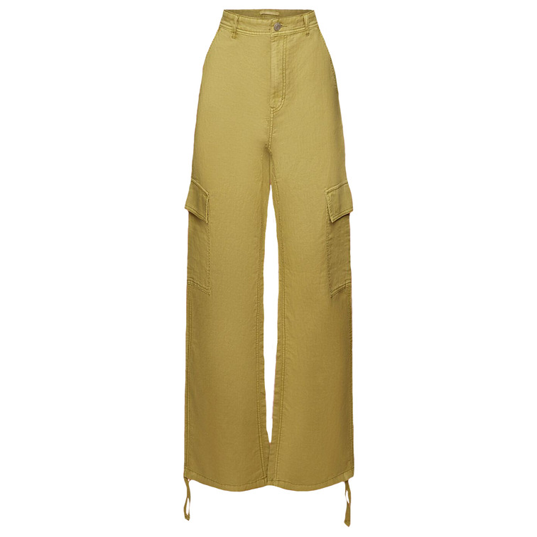 PANTALÓN CARGO EN MEZCLA DE LINO MUJER ESPRIT