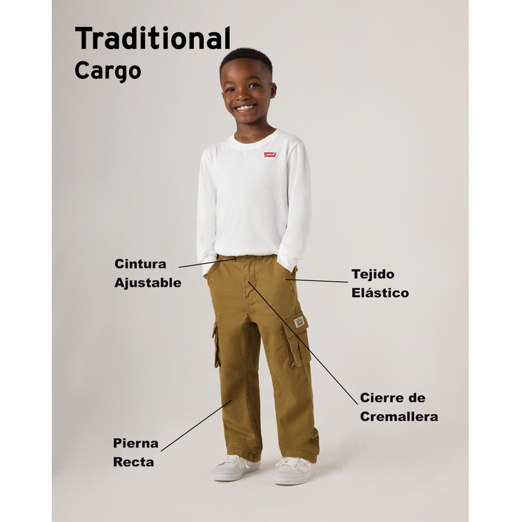 PANTALÓN NIÑO LEVI'S TIPO CARGO TALLAJE INFANTIL