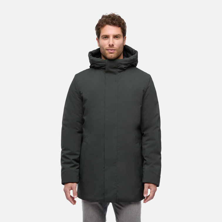 PARKA LARGA HOMBRE GEOX SPHERICA CON CAPUCHA