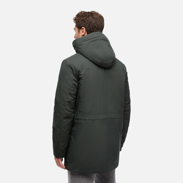 PARKA LARGA HOMBRE GEOX SPHERICA CON CAPUCHA
