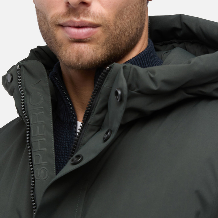 PARKA LARGA HOMBRE GEOX SPHERICA CON CAPUCHA