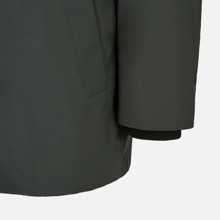 PARKA LARGA HOMBRE GEOX SPHERICA CON CAPUCHA