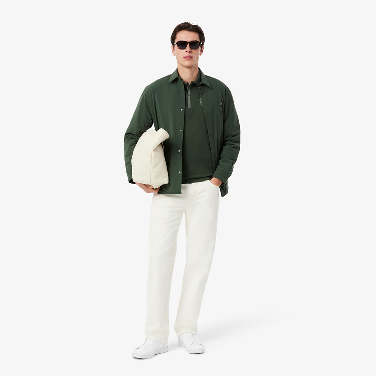 POLO HOMBRE LACOSTE INSIGNIA ESTAMPADA FIT REGULAR