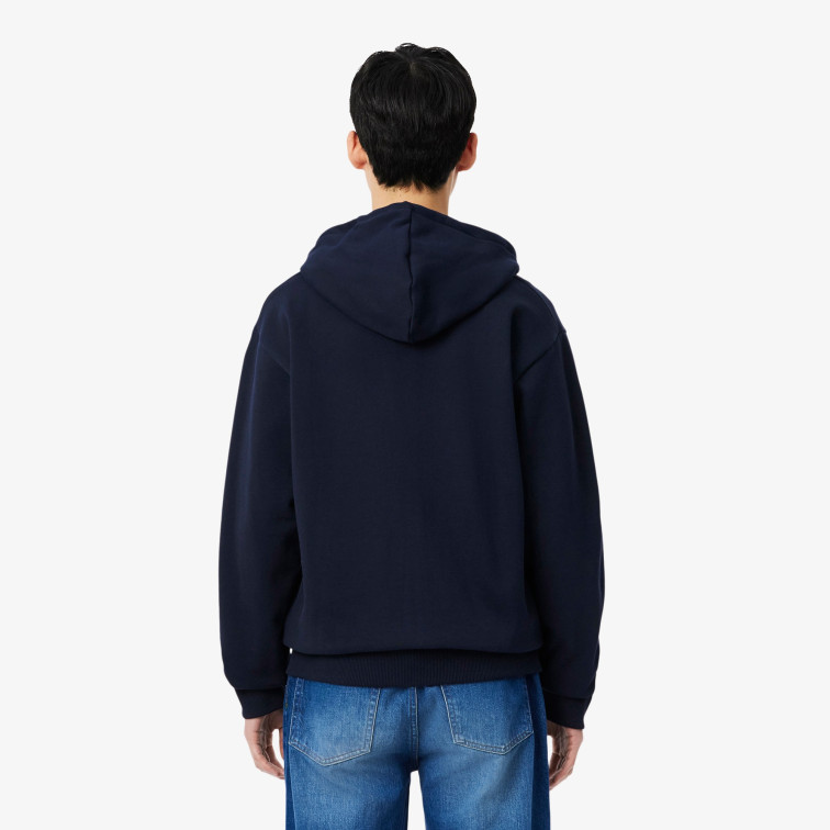 SUDADERA CAPUCHA FELPA HOMBRE LACOSTE CON CREMALLERA