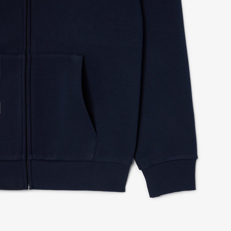 SUDADERA CAPUCHA FELPA HOMBRE LACOSTE CON CREMALLERA