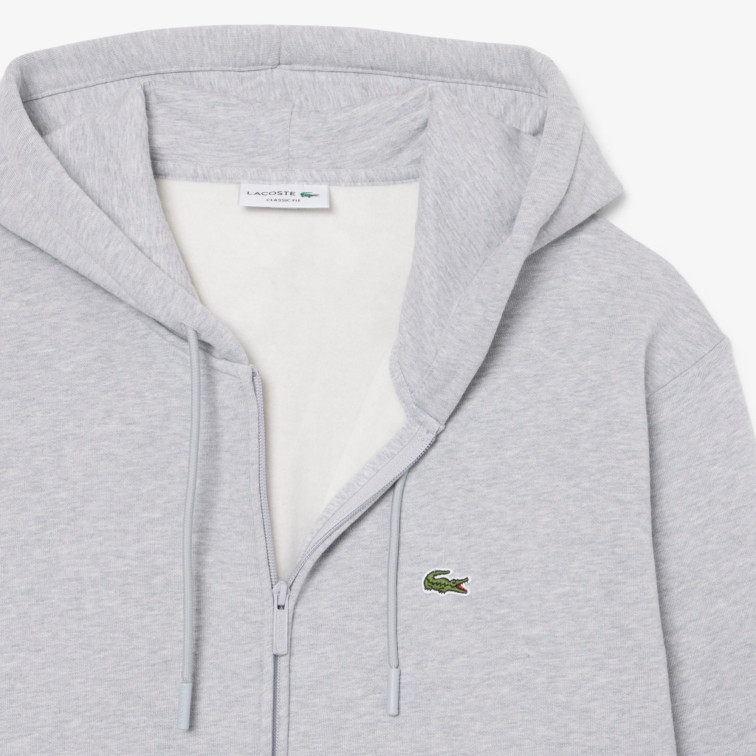 SUDADERA CAPUCHA FELPA HOMBRE LACOSTE CON CREMALLERA