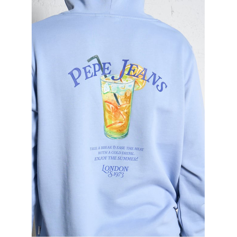 SUDADERA CON CAPUCHA HOMBRE PEPE JEANS LOGO ESTAMPADO