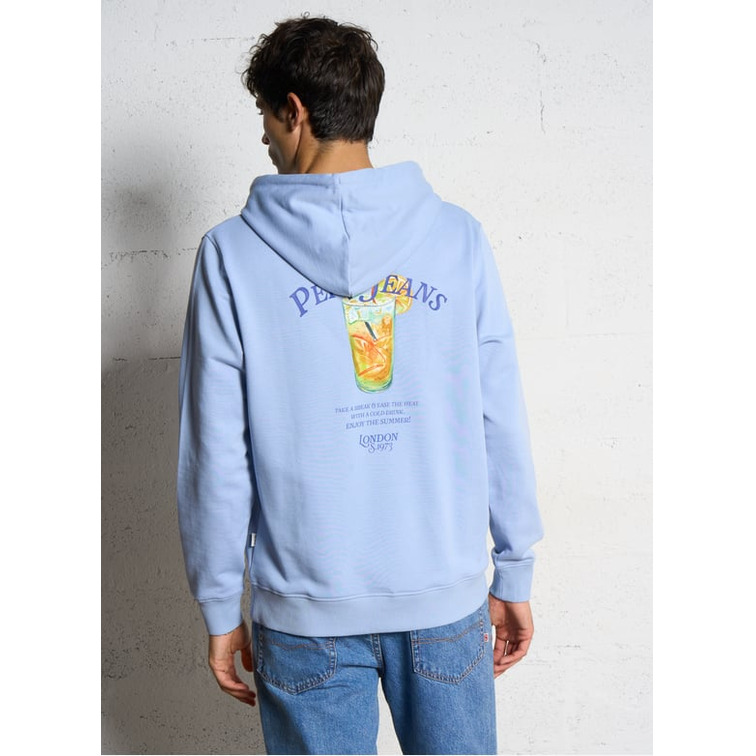 SUDADERA CON CAPUCHA HOMBRE PEPE JEANS LOGO ESTAMPADO