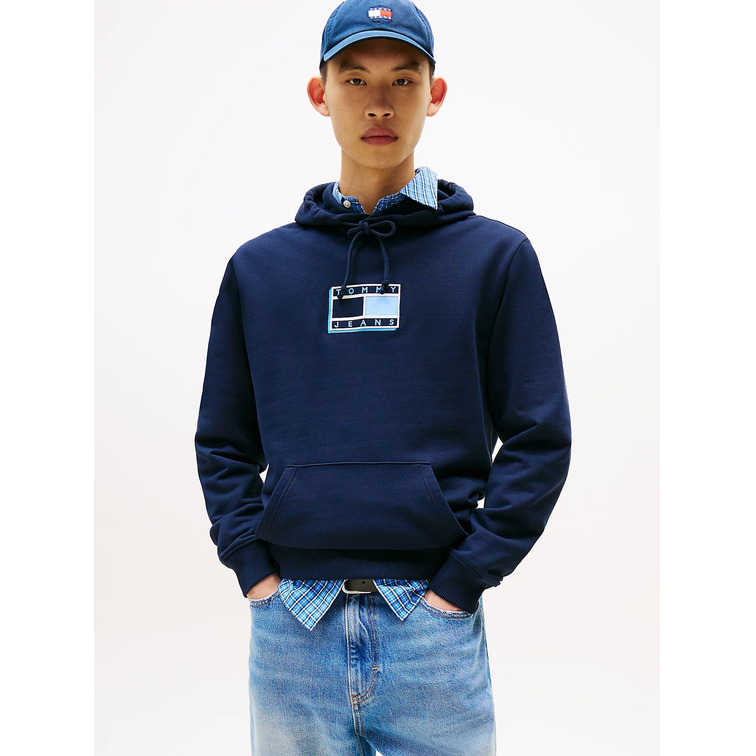 SUDADERA CON CAPUCHA HOMBRE TOMMY JEANS CON LOGO TONAL