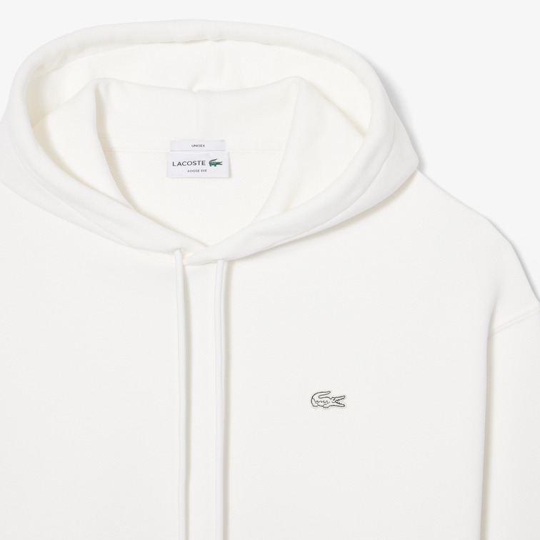 SUDADERA CON CAPUCHA UNISEX LACOSTE DE FELPA GRUESA