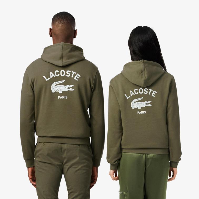 SUDADERA CON CAPUCHA UNISEX LACOSTE CON LOGO ESTAMPADO