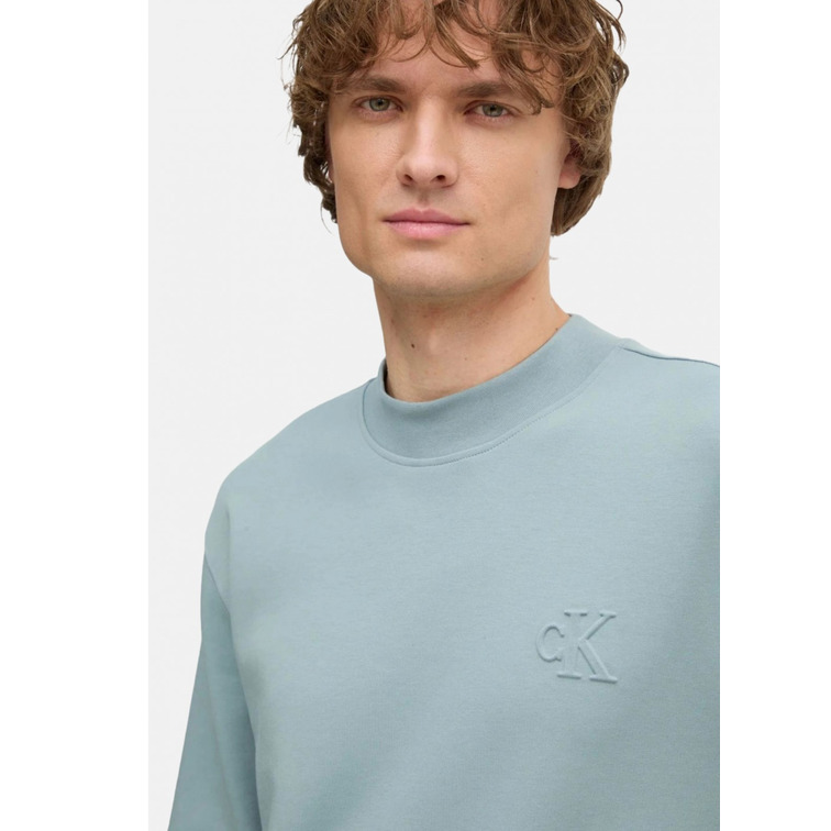 SUDADERA HOMBRE CALVIN KLEIN LOGO EN RELIEVE FIT REGULAR