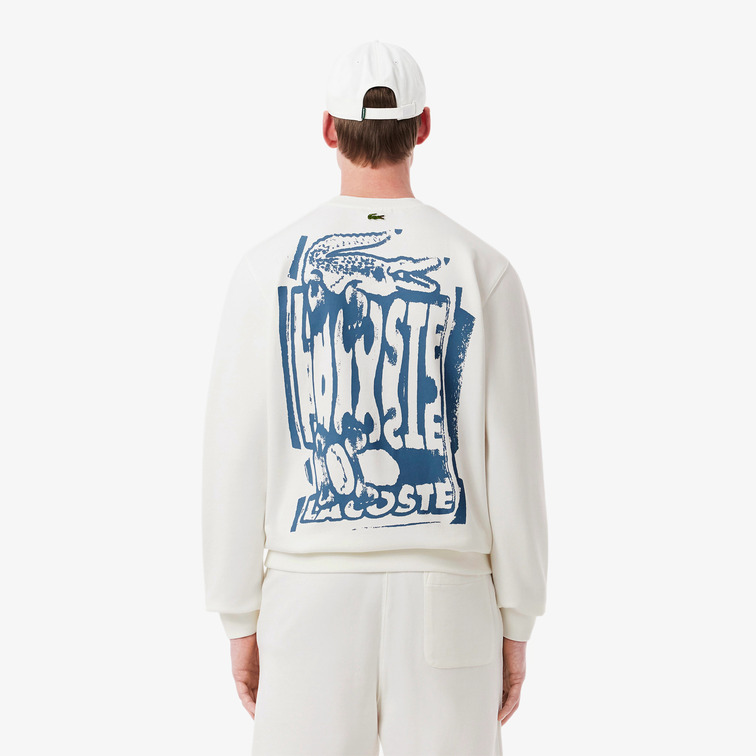 SUDADERA HOMBRE LACOSTE ESTAMPADO GRÁFICO