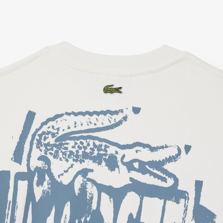 SUDADERA HOMBRE LACOSTE ESTAMPADO GRÁFICO