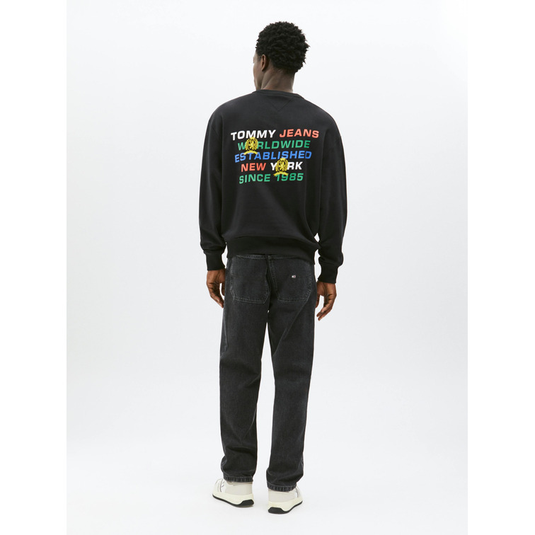 SUDADERA HOMBRE TOMMY JEANS ESTAMPADO ESPALDA FIT HOLGADO