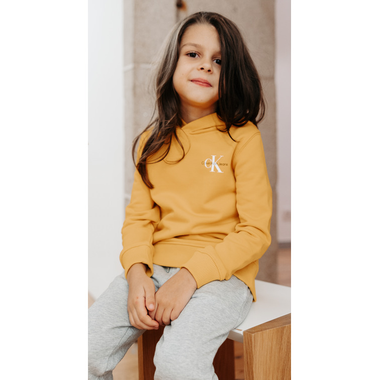 SUDADERA INFANTIL CALVIN KLEIN CON CAPUCHA Y LOGO