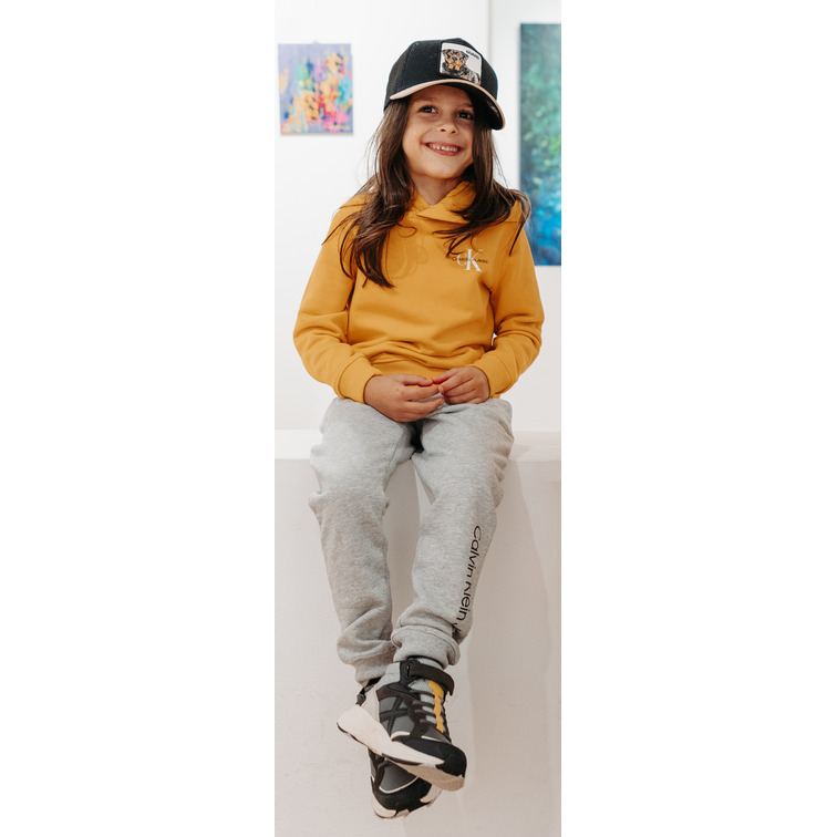 SUDADERA INFANTIL CALVIN KLEIN CON CAPUCHA Y LOGO