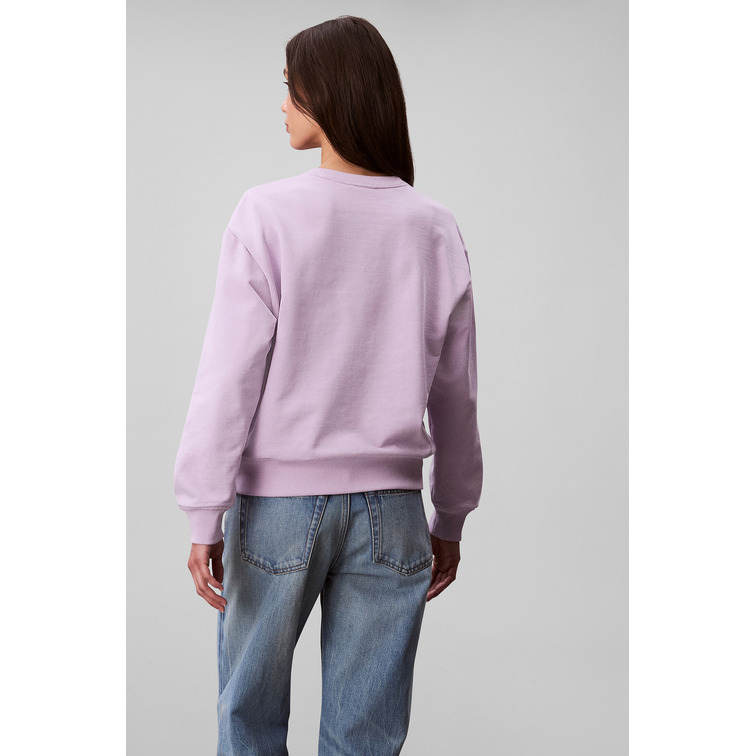 SUDADERA MUJER CALVIN KLEIN CON LOGO MONOGRAMA FIT HOLGADO
