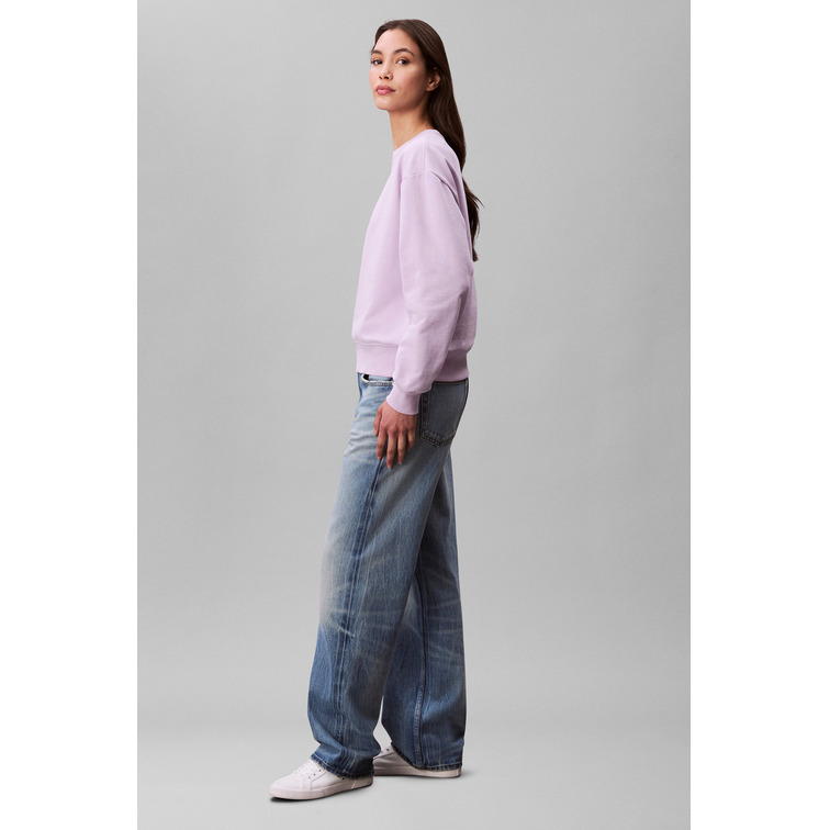 SUDADERA MUJER CALVIN KLEIN CON LOGO MONOGRAMA FIT HOLGADO