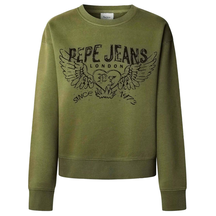 SUDADERA MUJER PEPE JEANS CON LOGO ARTY FIT RELAXED