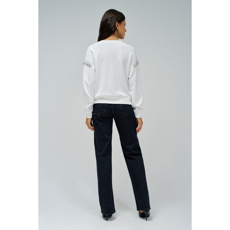 SUDADERA MUJER SALSA JEANS CON BRILLANTES