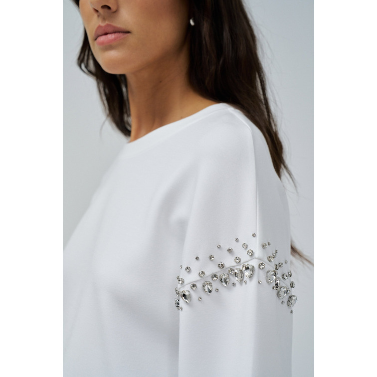 SUDADERA MUJER SALSA JEANS CON BRILLANTES