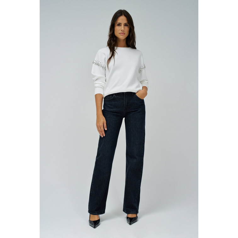 SUDADERA MUJER SALSA JEANS CON BRILLANTES