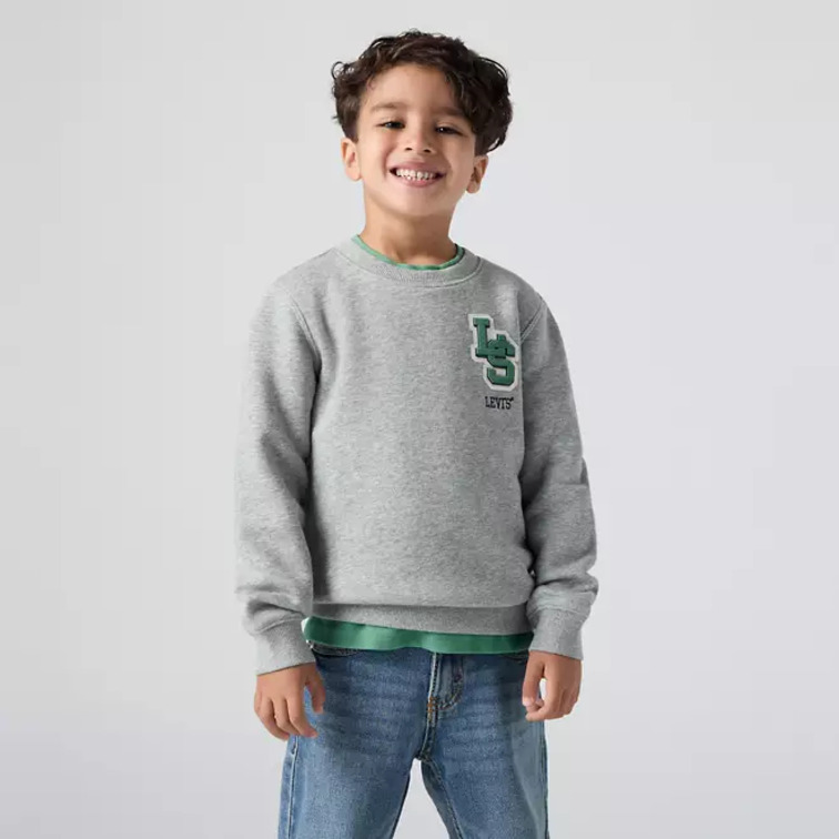 SUDADERA NIÑO LEVIS CON STREAMLINE MONOGRAMA