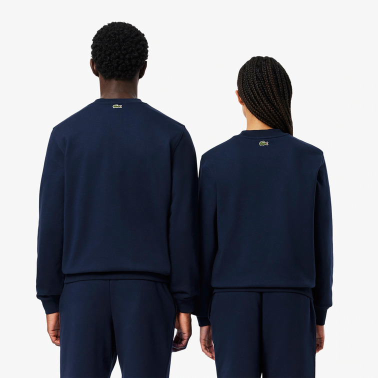 SUDADERA UNISEX LACOSTE DE FELPA ESTAMPADA