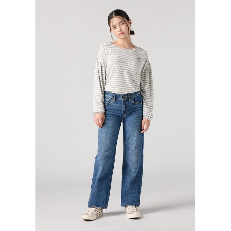 VAQUERO ANCHO NIÑA LEVIS JUNIOR DESTRUCTION TIRO MEDIO TALLAJE ADOLESCENTE