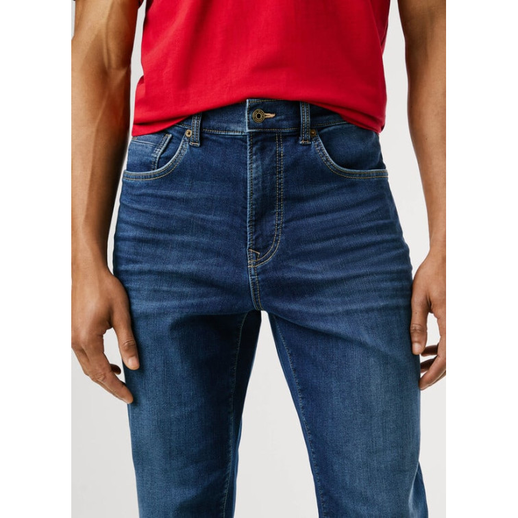 VAQUERO HOMBRE PEPE JEANS CAGE FIT RELAXED TIRO CAÍDO