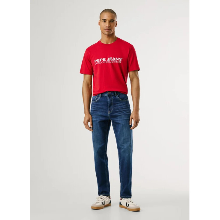 VAQUERO HOMBRE PEPE JEANS CAGE FIT RELAXED TIRO CAÍDO