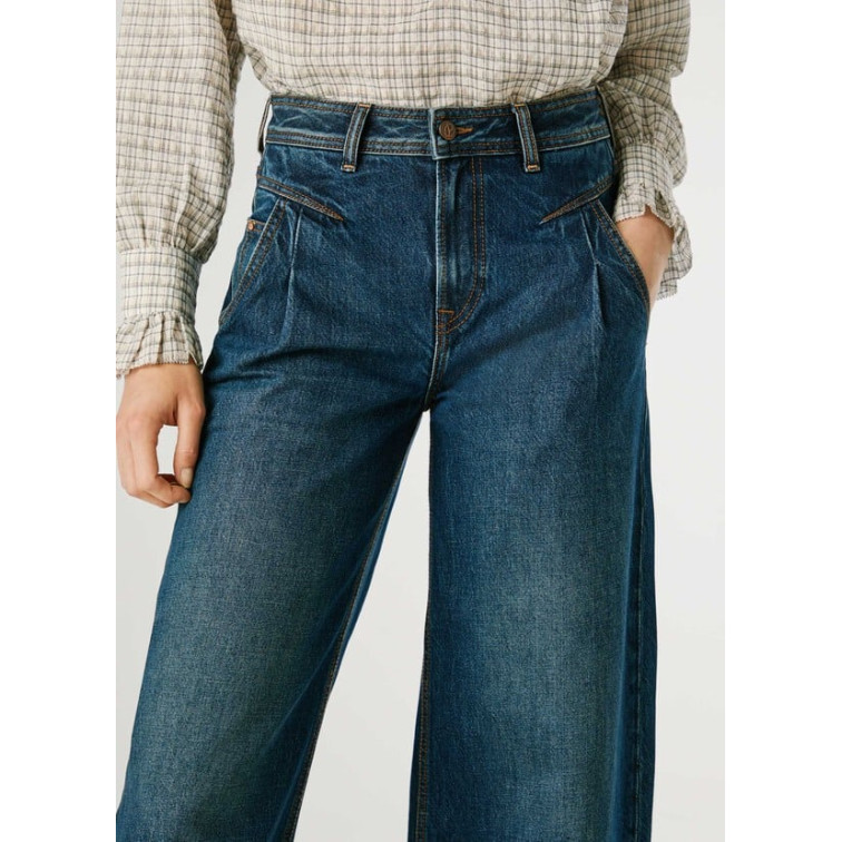 VAQUERO MUJER PEPE JEANS FIT WIDE TIRO ALTO