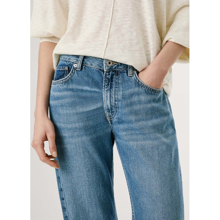 VAQUERO MUJER PEPE JEANS NICKY FIT LOOSE TIRO BAJO