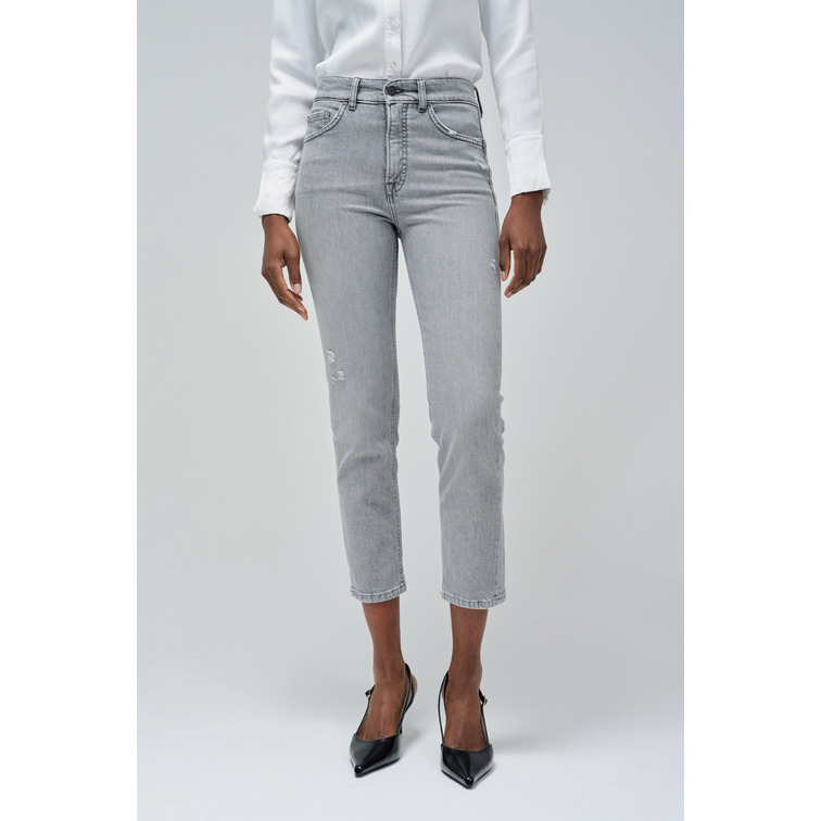 VAQUERO MUJER SALSA JEANS FAITH FIT CROPPED SLIM TIRO ALTO