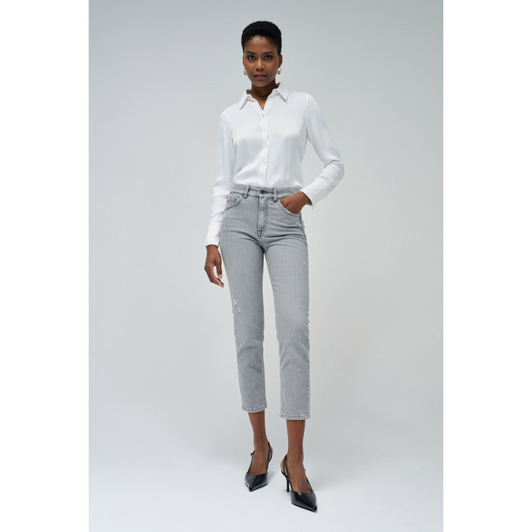 VAQUERO MUJER SALSA JEANS FAITH FIT CROPPED SLIM TIRO ALTO