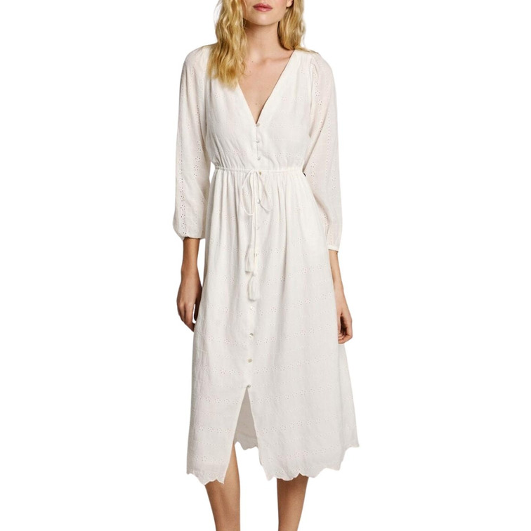 VESTIDO MIDI MUJER PEPE JEANS CON BORDADOS