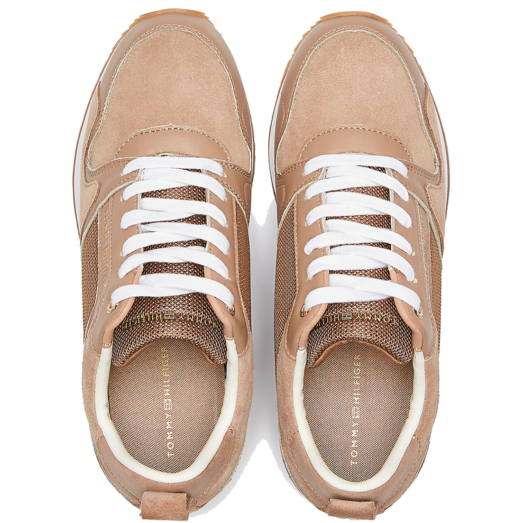 ZAPATILLA MUJER  TH MIX MATERIAL WEDGE SNEAKER