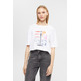 CAMISETA DE ALGODÓN CON ESTAMPADO GEOMÉTRICO MUJER ESPRIT