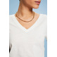 CAMISETA TEJIDO JERSEY CON CUELLO PICO MUJER ESPRIT