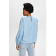 BLUSA DE VOLANTES EN IMITACIÓN VAQUERA MUJER ESPRIT