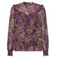 BLUSA FLORAL DE GASA CON FRUNCIDO MUJER ESPRIT
