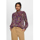 BLUSA FLORAL DE GASA CON FRUNCIDO MUJER ESPRIT