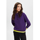 SUDADERA CON CUELLO MAO Y CORDÓN MUJER ESPRIT