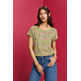 CAMISETA DE ALGODÓN CON ESTAMPADO FLORAL MUJER ESPRIT