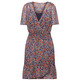 MINIVESTIDO FLORAL CON CINTURA FRUNCIDA MUJER ESPRIT