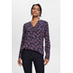 BLUSA CON DISEÑO FLORAL Y CUELLO EN PICO MUJER ESPRIT
