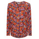 BLUSA CON DISEÑO FLORAL Y CUELLO EN PICO MUJER ESPRIT