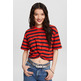 CAMISETA CON NUDO A RAYAS MUJER ESPRIT